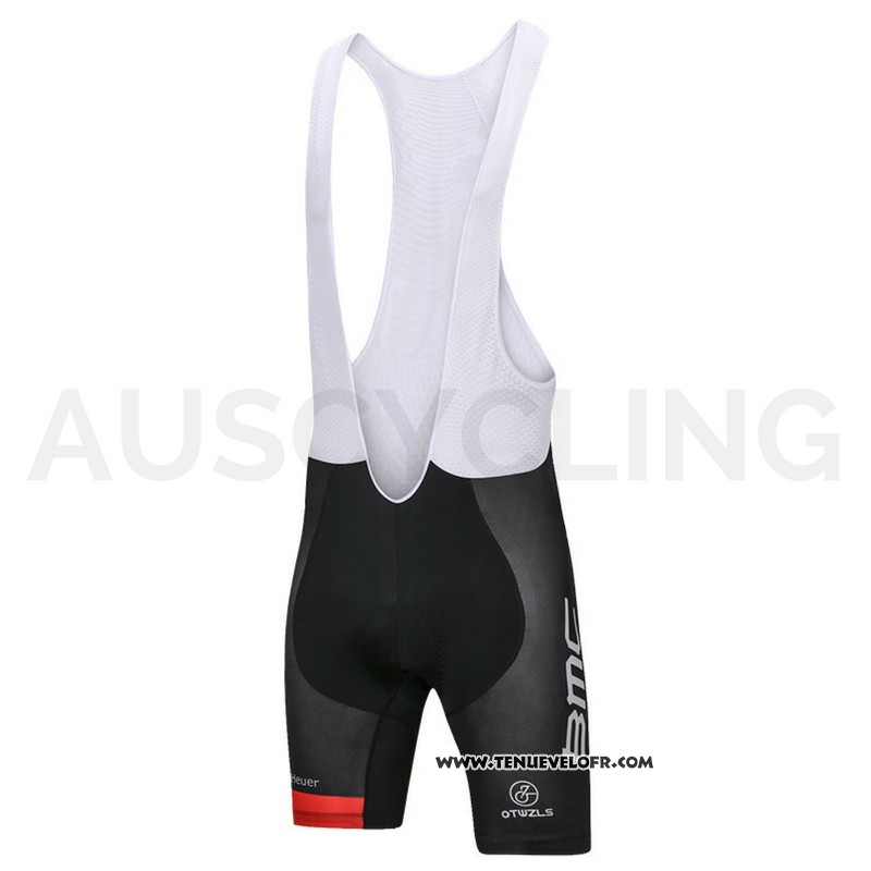2018 Maillot Ciclismo BMC Rouge et Noir Manches Courtes et Cuissard